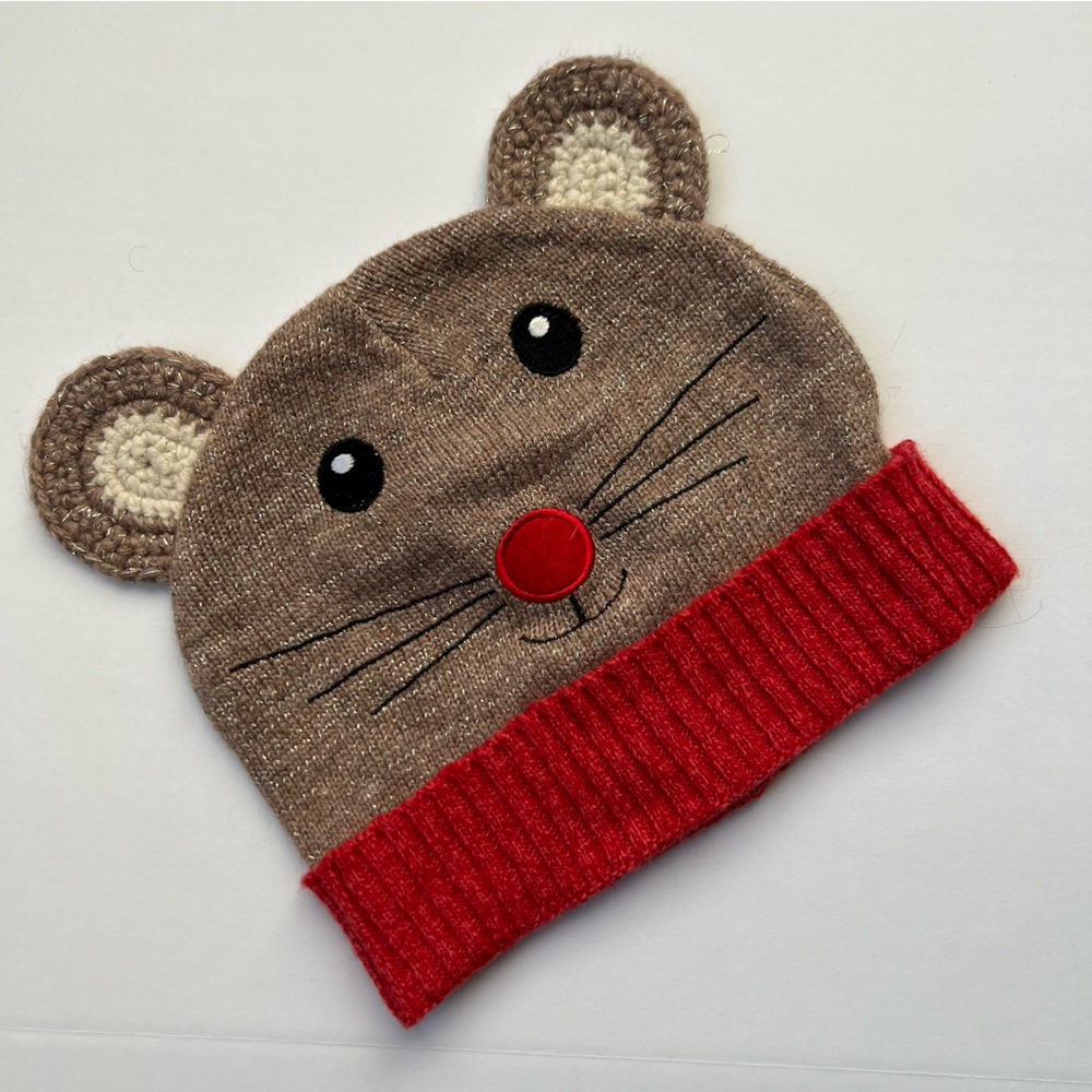 Kids Mouse Beanie Knitted Toddler